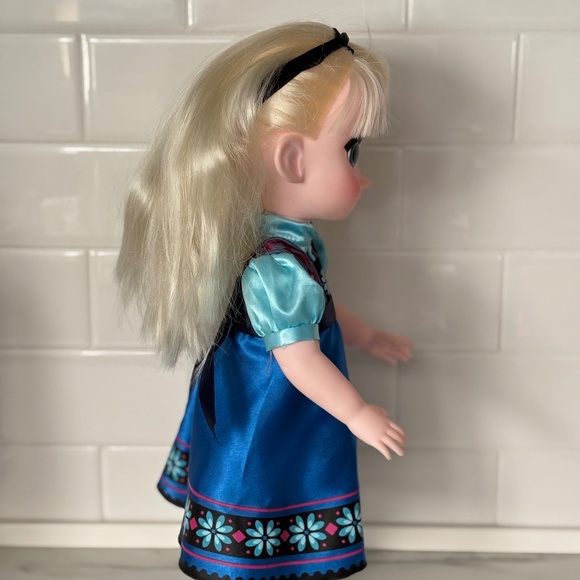 DISNEY Store ELSA Animators Collection Frozen Toddler Doll 15" Blue Dress Shoes - Picture 8 of 13